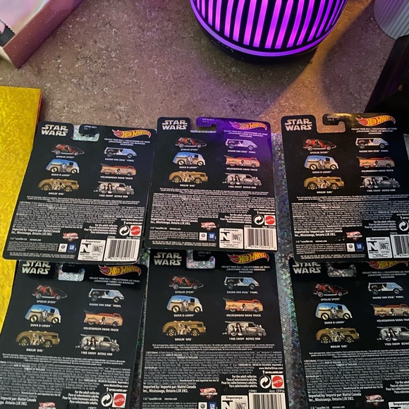 STAR WARS HOTWHEELS REAL RIDERS ULTRA MINT SEALED COMPLETE SET !! - Picture 9 of 12